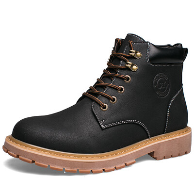 

Precentor casual men boots high to help Martin boots men's British wind boots lace with tooling men's shoes 1311 yellow 40 yards