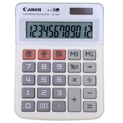 

Canon) LS-120H 12-bit calculator