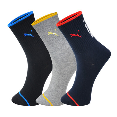 

[Jingdong supermarket] PUMA / Puma men's socks casual sports high tube socks 3 double-mounted M-2905-3 black 1 in the gray 1 possession of green 1