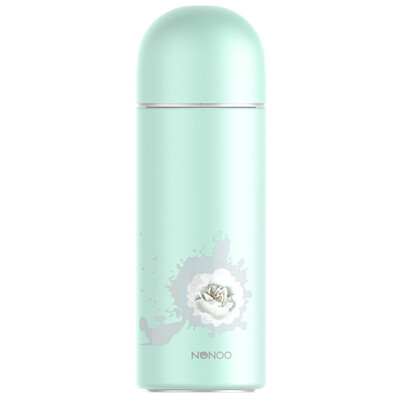 

NONOO нержавеющая сталь холодной изоляции чашка портативный герметичный чашка воды бутылка свежий и прекрасный чашка 260 мл камелия синий