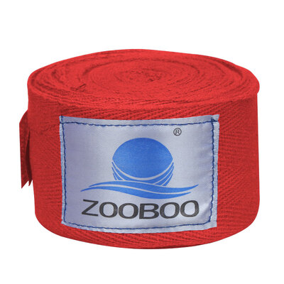 

По Zooboo Бокс Бандаж Санда Бинты Хлопок Муай Тай Бандаж Wrap Ремень Повязка Пот Бинт
