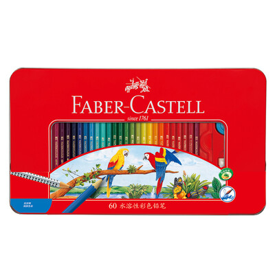 

Faber-castell 115965 Водорастворимый цветной свинцовый / цветной карандаш / цветной свинец 60-цветный костюм (красный ящик для железа)