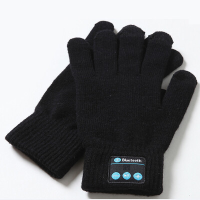 

WISHCLUB Winter Outdoor Gloves Smart Bluetooth Music Knitted Wool Warm Gloves