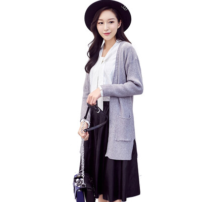 

Antarctic Nanjiren Knitwear Women&39s Long Sleeve Cardigan Long Slim Sweater