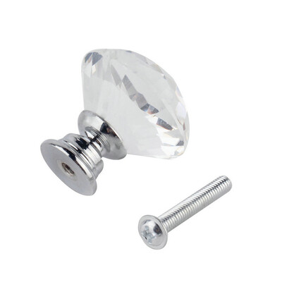

Best Quality Crystal Glass Door Knob Furniture Kitchen Drawer Cabinet Handle