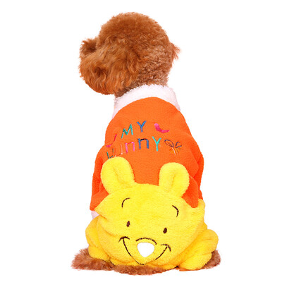 

(Hoopet) small dog dog four feet fitted Teddy Bomei autumn and winter puppies transfiguration yellow M