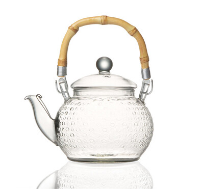 

Bamboo Handle Clear Glass Teapot 600ml FH-716MNTS