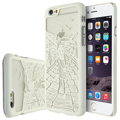 

KOOLIFE Apple iphone6s phone case protection case shell shell iphone 6 creative painting shell PC anti-drop shell window grill series - Pu&39er female white