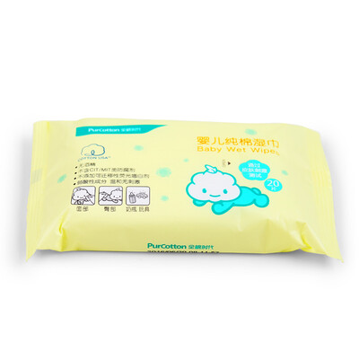 

PurCotton Wet Tissues for Baby 20*15cm 20 Count
