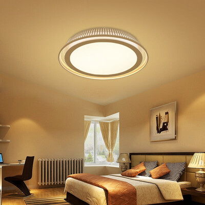 

NVC (NVC) гостиная зажигает спальню потолочных светильников светодиодных контролируемо разделить три цветные огни Железной круговой регулируемый (30W3000K + 6500K)