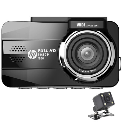 

Hewlett-Packard (HP) drive recorder before and after the double-recorded dual-lens ultra-high-definition star night vision to strengthen the parking monitoring F860
