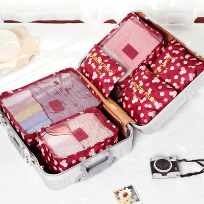 

Shengni Packing Cubes Set 6 pcs Red