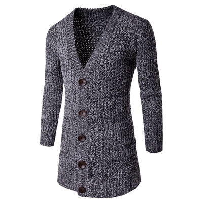 

Men Casual Long Sweater Coat Winter Warm Cardigan