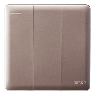 

Delixi DELIXI switch socket panel three open single control plate Zijin series