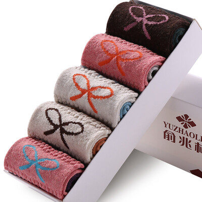 

[Jingdong supermarket] Yu Zhaolin [5 double] thickened rabbit wool socks women's socks in the tube female socks winter thick section 5 double