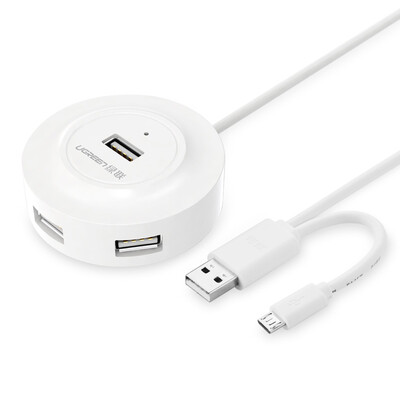 

Конвен- Высокоскоростной 4-портовый USB 2.0 концентратор USB порт USB HUB Портативный USB OTG HUB разветвитель для Macbook Air Lap