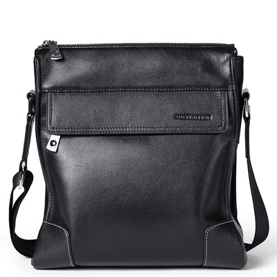 

BOSTANTEN (BOSTANTEN) мужская сумка моды бизнес рюкзак голову слой cowhide посыльный мешок вертикальной части слова пакет тренд отдыха мужчин мешок B1163071 черный