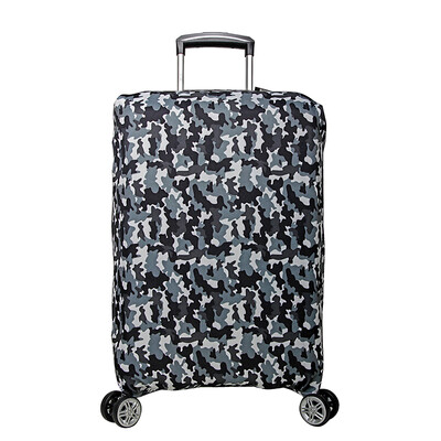 

Binhao BINHAO high elastic suitcase protective sleeve trolley case suitcase protective cover M code safety dust cover 2607 camouflage black 24-26 inch