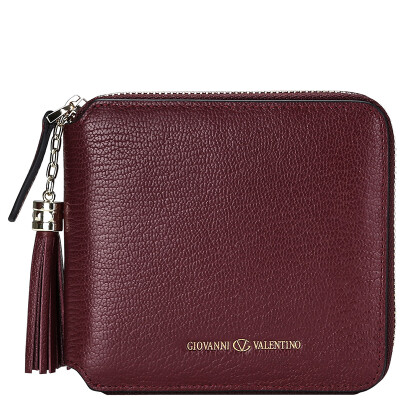 

Giovanni Valentino GIOVANNI VALENTINO ladies hand bag head cowhide multifunctional wallet trend Korean handbag 225321241 red wine