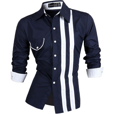 

Autumn/Fall Men Long Sleeves Cotton Shirt
