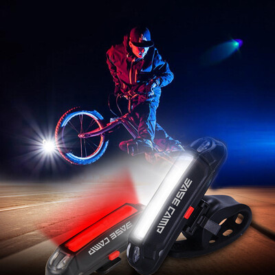 

Bicycle Bike Head Front Rear Tail LED Light USB Rechargeable 100 Lumens+