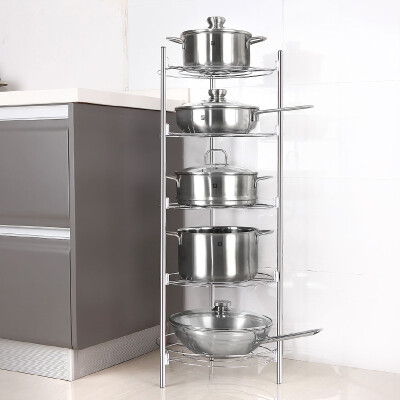 

Twilight House Kitchen Shelf Floor Multi-storey Storage Rack Pot Kitchen Shelf Pot Pot Rack ZM3370