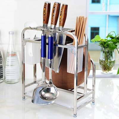 

Bao Youyou knife holder knife stainless steel cutting board cutting board storage rack pot rack kitchen racks pot rack hanger kitchen supplies DQ9022-3