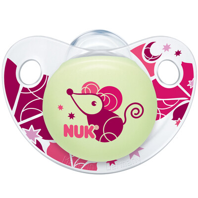 

NUK luminous silicone pacifier general type random delivery
