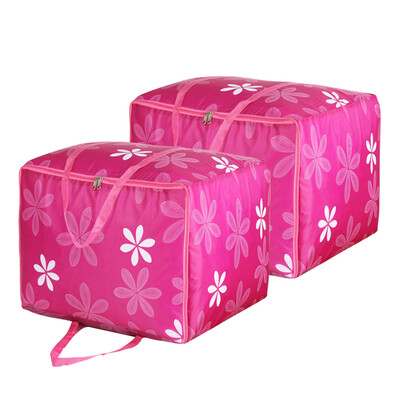 

Sheng silk is still goods storage handle bag baggage bag 2 pieces of pink sunflower 144L