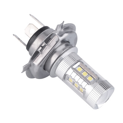 

1x H4 9003 HB2 Auto Car White 80W Projector Lens LED 1200 Lumen Bulb Light