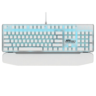 

RK ROYAL KLUDGE 920 Hand care detachable shaft mechanical keyboard white tea shaft ice blue backlight