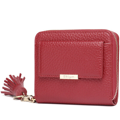 

Siti Я. / STIYA г-жа бумажник новый ужин Wristlet Кошельки женские модели короткий параграф кожаный бумажник карты пакет маленький красный кошелек 86S3051004