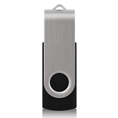 

64GB USB Flash Drive 20 Metal Swivel USB Stick Pen Drive Black