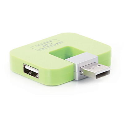 

4 ports square USB portable USB hub 2.0 high version speed computer peripherals