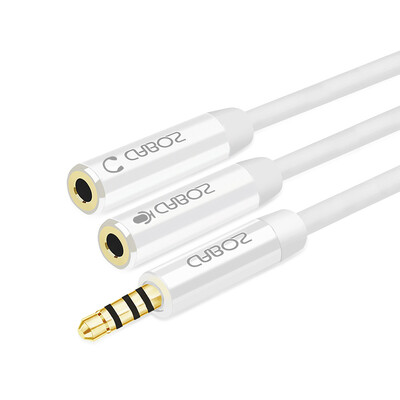 

Ferguson cabos headphone splitter headset one two diverter phone headset microphone two in one adapter headset adapter 1 minute 2 02M black F07503