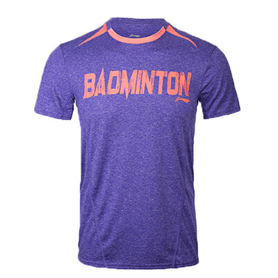 

Li Ning LI-NING ATSK549-2 Men&39s Badminton T-shirt Purple Flower Gray L