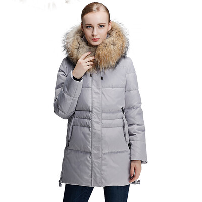 

Pierre Cardin 23C3630 Women&39s fashion raccoon hair in the long paragraph down jacket black M 165