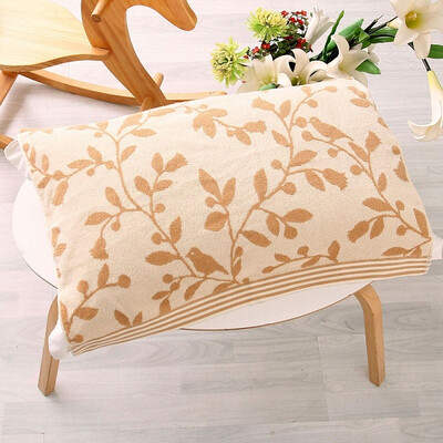 

Xin бренд полотенце домашний текстиль Shu чистый хлопок жаккардовая подушка 50 * 72 см цвет кофе