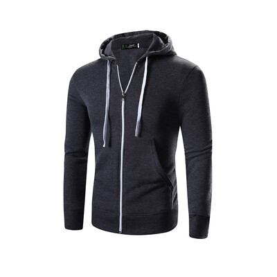 

Mens Casual Cotton Zipper Hoodie Coat