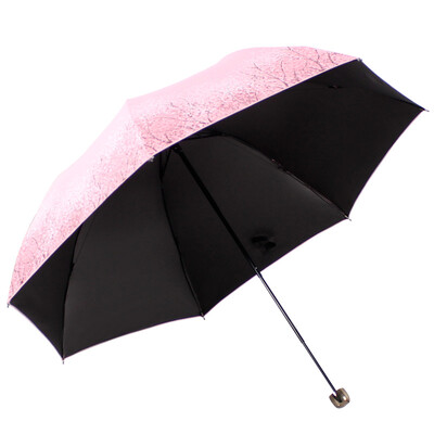 

Jingdong [супермаркет] рай зонтик девушки Sen Отдел винила шелкография сверхлегких тройной грибной принцессы зонтик зонтик бежевого 30134ELCJ