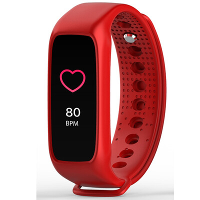 

Bo wheel (BOZLUN) sports watch outdoor multi-function optical heart rate color ring bracelet L30T red