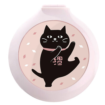 

Taiwan artiart comb folding make-up mirror comb airbag massage portable small mirror comb suit carry travel happy cat