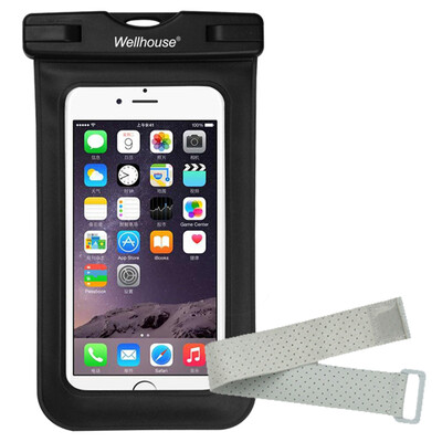 

WELLHOUSE phone waterproof bag diving set swimming touch screen waterproof bag water camera hot spring fishing black arm section
