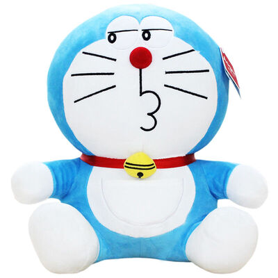 

[Jingdong supermarket] Bei cool (Beiku) 哆 啦 A dream machine Ding Dong cat plush toys doll cartoon doll gift open money blue fat man 20cm