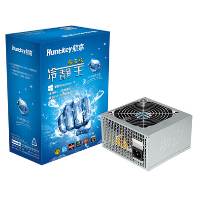 

Huntkey rated 350W calm King Diamond Win10 version power supply mute intelligent cooling active PFC double pipe forward back alignment