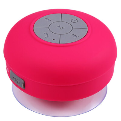 

BTS - 06 Mini Portable Waterproof Wireless Bluetooth Speaker Car Handsfree Receive Call Music Suction Mic For iOS Android Phone