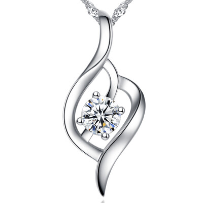 

HAOZHIZUN silver printing (HAOZHIZUN) phase printing necklace S925 silver necklace female soft clavicle chain pendant jewelry accessories