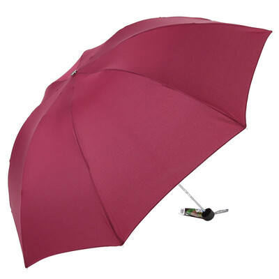 

Paradise umbrella strong water repellent three fold sunny umbrella a dry business umbrella wine red 307E touch wine red