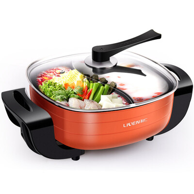

Liven (Liven) HG-S480A multi-functional mandarin duck split electric hot pot thickening non-stick hot pot