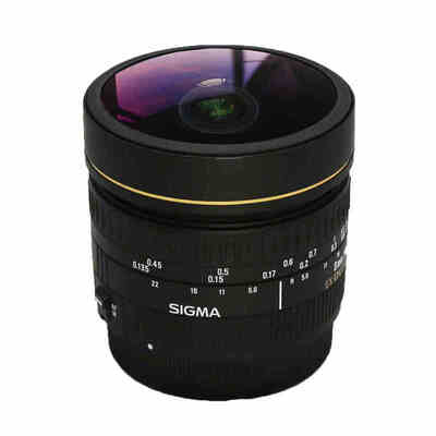 

Sigma (SIGMA) 8mm F3.5 EX DG FISHEYE полный кадр фиксированный объектив фокус ультра широкоугольный объектив рыбий глаз панорамная круговая вкладка (Nikon байонет объектива)